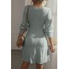 imageDokotoo Fall Dresses for Women 2025 Trendy V Neck Knit A Line Long Sleeve Dress Sweater DressA1 Green