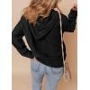 imageDokotoo Oversized Sweaters for Women Casual Solid Long Sleeve Button Down Chunky Knit Hooded Cardigan Sweaters CoatBlack