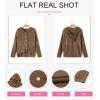 imageDokotoo Oversized Sweaters for Women Casual Solid Long Sleeve Button Down Chunky Knit Hooded Cardigan Sweaters CoatCoffee