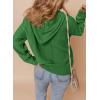 imageDokotoo Oversized Sweaters for Women Casual Solid Long Sleeve Button Down Chunky Knit Hooded Cardigan Sweaters CoatDark Green