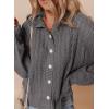 imageDokotoo Oversized Sweaters for Women Casual Solid Long Sleeve Button Down Chunky Knit Hooded Cardigan Sweaters CoatGrey
