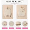 imageDokotoo Oversized Sweaters for Women Casual Solid Long Sleeve Button Down Chunky Knit Hooded Cardigan Sweaters CoatWhite