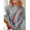imageDokotoo Oversized Womens Shirts Fall Clothes Crew Neck Long Sleeve Knit Cotton Sweatshirt Casual Loose Comfy Sweatshirts Tunic Blouses Fall Fashions 2024 Grey XXLarge