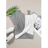 imageDokotoo Sexy Tops for Women Short Sleeve Cold Shoulder T Shirts for Women Summer Tops Beach Fashion Tee 2025 Gray XX Large