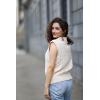imageDokotoo VNeck Lapel Collar Cable Knit Vest Top for Women  Spring Outfits 2025Beige