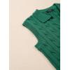 imageDokotoo VNeck Lapel Collar Cable Knit Vest Top for Women  Spring Outfits 2025Green