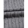 imageDokotoo VNeck Lapel Collar Cable Knit Vest Top for Women  Spring Outfits 2025Grey