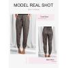 imageDokotoo Womens 2025 Soft Casual Drawstring Tie Elastic Waist Loose Jogger Pants with PocketsC Leopard Brown