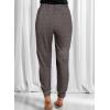 imageDokotoo Womens 2025 Soft Casual Drawstring Tie Elastic Waist Loose Jogger Pants with PocketsC Leopard Brown