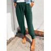 imageDokotoo Womens 2025 Soft Casual Drawstring Tie Elastic Waist Loose Jogger Pants with PocketsC Leopard Green 2