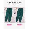 imageDokotoo Womens 2025 Soft Casual Drawstring Tie Elastic Waist Loose Jogger Pants with PocketsC Leopard Green 2