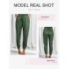 imageDokotoo Womens 2025 Soft Casual Drawstring Tie Elastic Waist Loose Jogger Pants with PocketsC Leopard Green