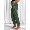imageDokotoo Womens 2025 Soft Casual Drawstring Tie Elastic Waist Loose Jogger Pants with PocketsC Leopard Green