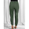 imageDokotoo Womens 2025 Soft Casual Drawstring Tie Elastic Waist Loose Jogger Pants with PocketsC Leopard Green