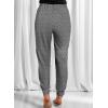 imageDokotoo Womens 2025 Soft Casual Drawstring Tie Elastic Waist Loose Jogger Pants with PocketsC Leopard Grey