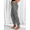 imageDokotoo Womens 2025 Soft Casual Drawstring Tie Elastic Waist Loose Jogger Pants with PocketsC Leopard Grey