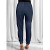 imageDokotoo Womens 2025 Soft Casual Drawstring Tie Elastic Waist Loose Jogger Pants with PocketsC Leopard Royal Blue