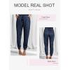 imageDokotoo Womens 2025 Soft Casual Drawstring Tie Elastic Waist Loose Jogger Pants with PocketsC Leopard Royal Blue