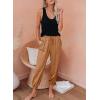 imageDokotoo Womens 2025 Soft Casual Drawstring Tie Elastic Waist Loose Jogger Pants with PocketsC Orange