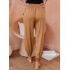 imageDokotoo Womens 2025 Soft Casual Drawstring Tie Elastic Waist Loose Jogger Pants with PocketsC Orange
