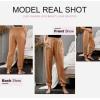 imageDokotoo Womens 2025 Soft Casual Drawstring Tie Elastic Waist Loose Jogger Pants with PocketsC Orange