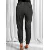 imageDokotoo Womens 2025 Soft Casual Drawstring Tie Elastic Waist Loose Jogger Pants with PocketsC1 Leopard Black