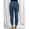imageDokotoo Womens 2025 Soft Casual Drawstring Tie Elastic Waist Loose Jogger Pants with PocketsC1 Leopard Blue