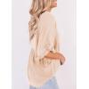 imageDokotoo Womens Blouses Smocked Casual V Neck Ruffle Bell Half Sleeve Shirts TopApricot