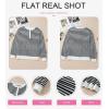 imageDokotoo Womens Casual Crewneck Color Block Striped Oversized Sweatshirt Long Sleeve Shirts Tunic TopsWhite