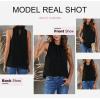 imageDokotoo Womens Casual Sleeveless Shirts Halter Neck Leopard Print Tank Top and BlousesA2 Black