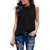 imageDokotoo Womens Casual Sleeveless Shirts Halter Neck Leopard Print Tank Top and BlousesA2 Black