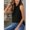 imageDokotoo Womens Casual Sleeveless Shirts Halter Neck Leopard Print Tank Top and BlousesA2 Black