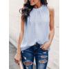 imageDokotoo Womens Casual Sleeveless Shirts Halter Neck Leopard Print Tank Top and BlousesA2 Sky Blue