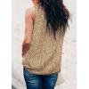 imageDokotoo Womens Casual Sleeveless Shirts Halter Neck Leopard Print Tank Top and BlousesKhaki