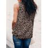 imageDokotoo Womens Casual Sleeveless Shirts Halter Neck Leopard Print Tank Top and BlousesLeopard