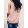 imageDokotoo Womens Casual Sleeveless Shirts Halter Neck Leopard Print Tank Top and BlousesPink