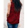 imageDokotoo Womens Casual Sleeveless Shirts Halter Neck Leopard Print Tank Top and BlousesRed