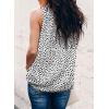 imageDokotoo Womens Casual Sleeveless Shirts Halter Neck Leopard Print Tank Top and BlousesWhite