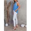 imageDokotoo Womens Casual Sleeveless Shirts Halter Neck Leopard Print Tank Top and BlousesX Sky Blue