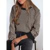 imageDokotoo Womens Crewneck Cute Sweaters 2024 Striped Colorblock Fall Winter Knitted Pullover TopsApricot Stripe