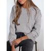 imageDokotoo Womens Crewneck Cute Sweaters 2024 Striped Colorblock Fall Winter Knitted Pullover TopsGray Stripe