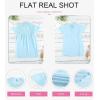 imageDokotoo Womens Crewneck Lace Crochet Pom Pom Flowy Short Sleeve Casual Shirts Blouses TopsC Sky Blue