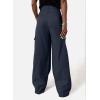 imageDokotoo Womens High Waisted Wide Leg Cargo Pants Baggy Casual Trendy Work Pants with 4 PocketsGray B