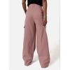 imageDokotoo Womens High Waisted Wide Leg Cargo Pants Baggy Casual Trendy Work Pants with 4 PocketsPink