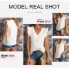 imageDokotoo Womens Ladies Plus Size Cute V Neck Tanks Tops Dressy Casual Elegant Ruffle Sleeveless Shirts Loose Summer Blouses Tank Top for Women White XXLarge