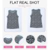 imageDokotoo Womens Leopard Print Tank Tops Crewneck Sleeveless Summer Casual TShirts BlousesGray