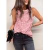 imageDokotoo Womens Leopard Print Tank Tops Crewneck Sleeveless Summer Casual TShirts BlousesPink 2