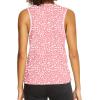 imageDokotoo Womens Leopard Print Tank Tops Crewneck Sleeveless Summer Casual TShirts BlousesPink 2