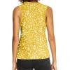 imageDokotoo Womens Leopard Print Tank Tops Crewneck Sleeveless Summer Casual TShirts BlousesW Yellow