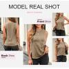 imageDokotoo Womens Leopard Print Tank Tops Crewneck Sleeveless Summer Casual TShirts BlousesX Khaki